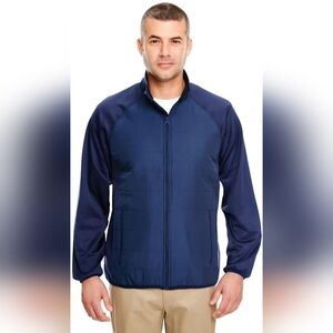 Ultra Club Cool Dry Quilted Front Full-Zip Lightweight Jacket Size Small BU-3147